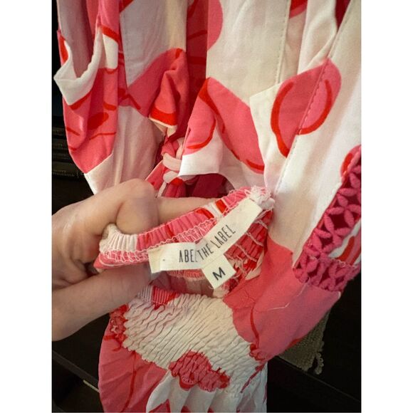 Abel The Label x Anthropologie Rumi Tie Back Maxi Dress Size Medium - Picture 6 of 9